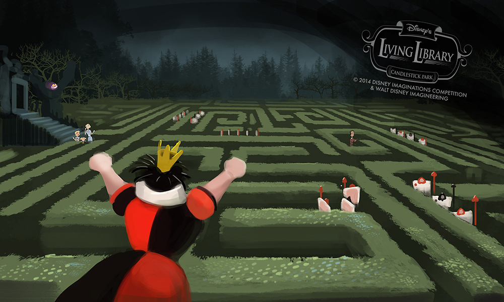 Alice in Wonderland Hedge Maze